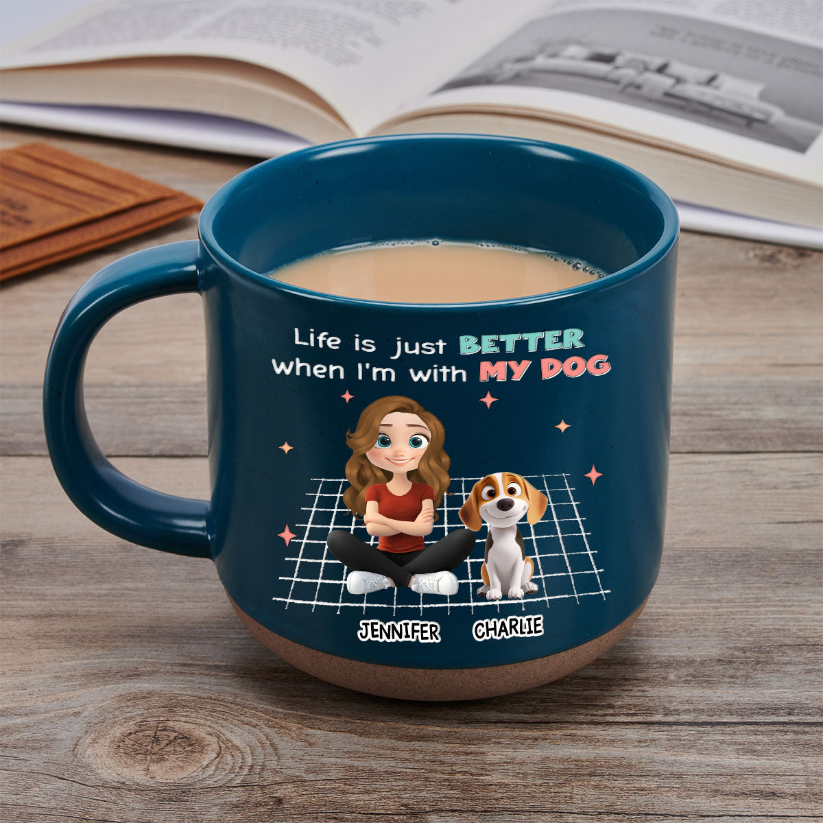 Personalized Custom Ceramic Mug: Make Life Better with Your Dogs