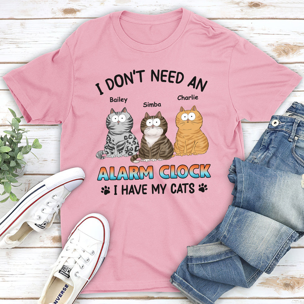 Personalized Unisex Alarm Clock Design T-shirt - Ideal Gift for Pet Lovers