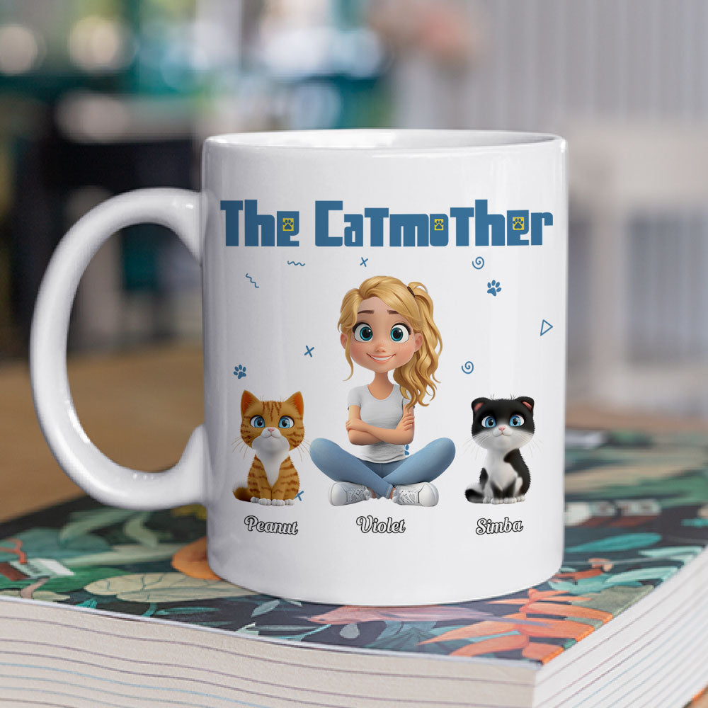 Personalized Custom 'I Am The Catmother' Coffee Mug - A Unique Gift Idea