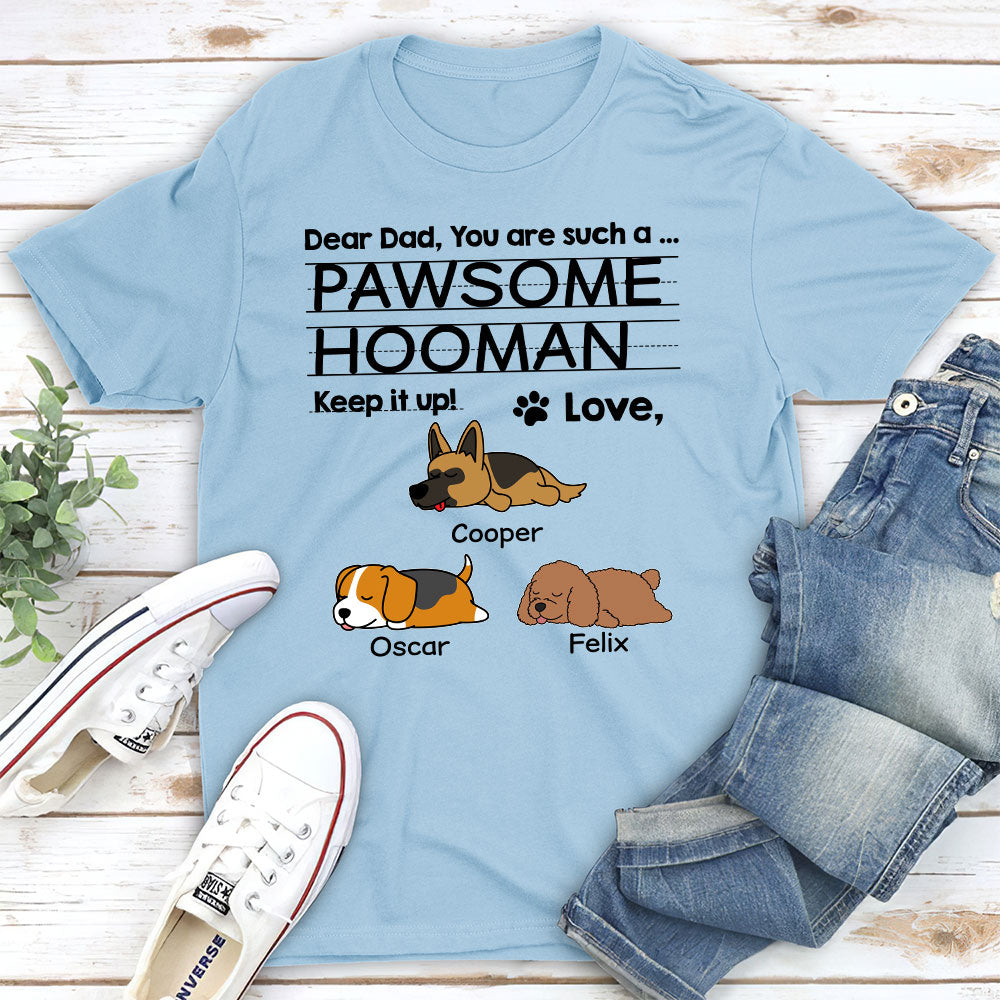 Personalized Custom Unisex T-shirt - Heartfelt Letter to Mom and Dad
