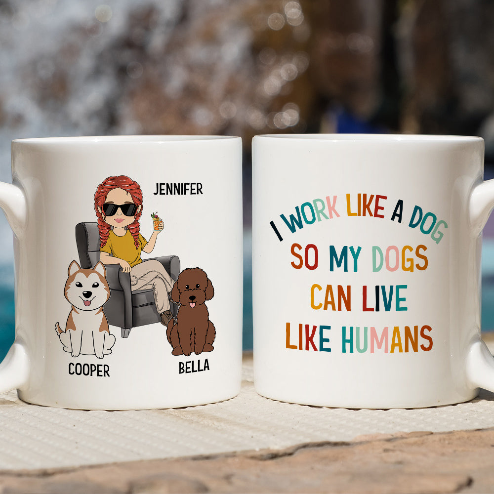 Personalized Custom Dog - Inspired Coffee Mug for Pet Lovers