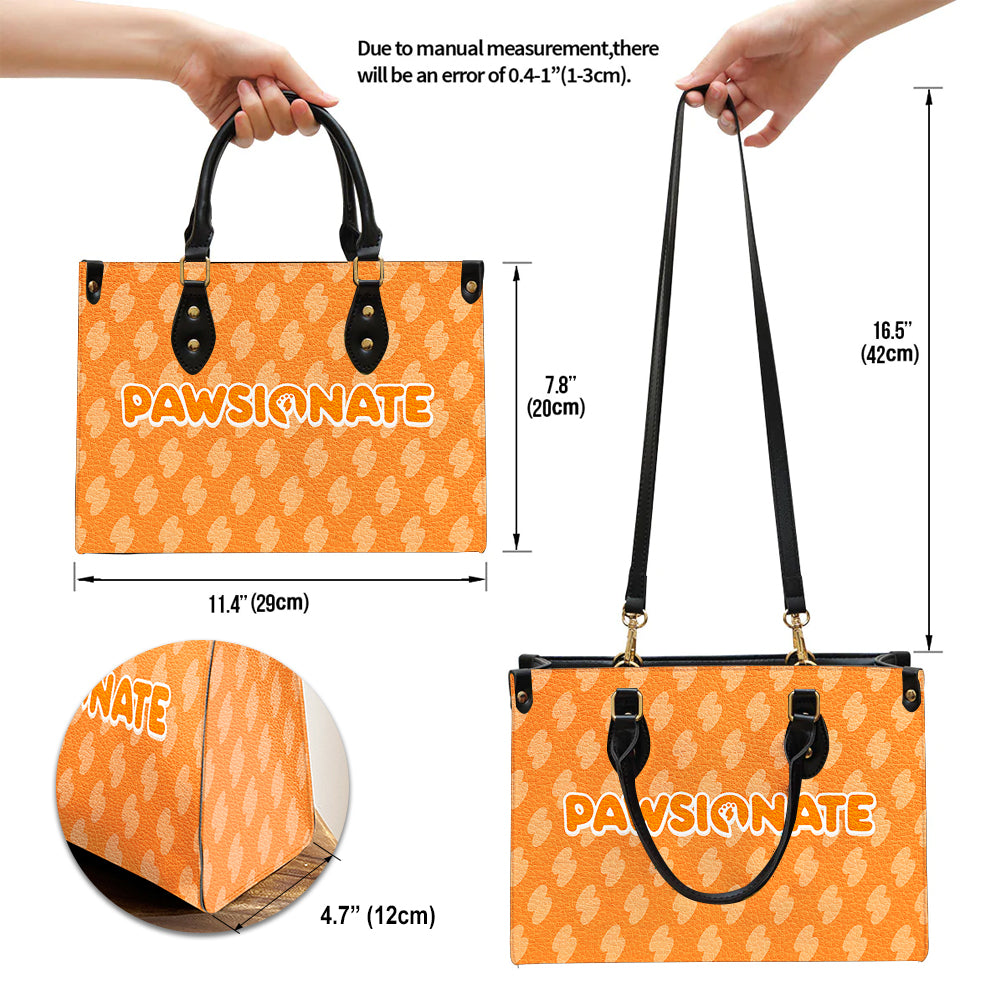 Peace Love Pet - Exclusively Personalized Custom Leather Handbag for Fur Lovers