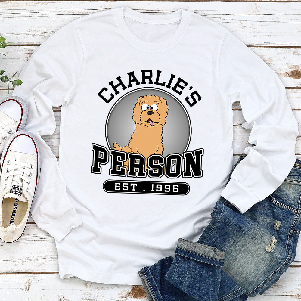 Customizable Personalized Long Sleeve Dog Lover T-shirt