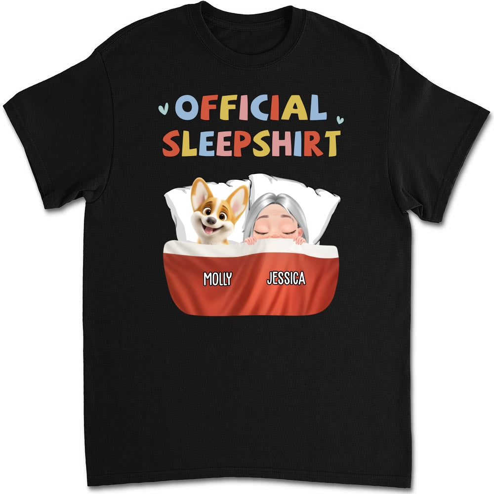 New Style Personalized Custom Unisex Sleeping Dog Sleepshirt - Ideal Gift for Pet Lovers