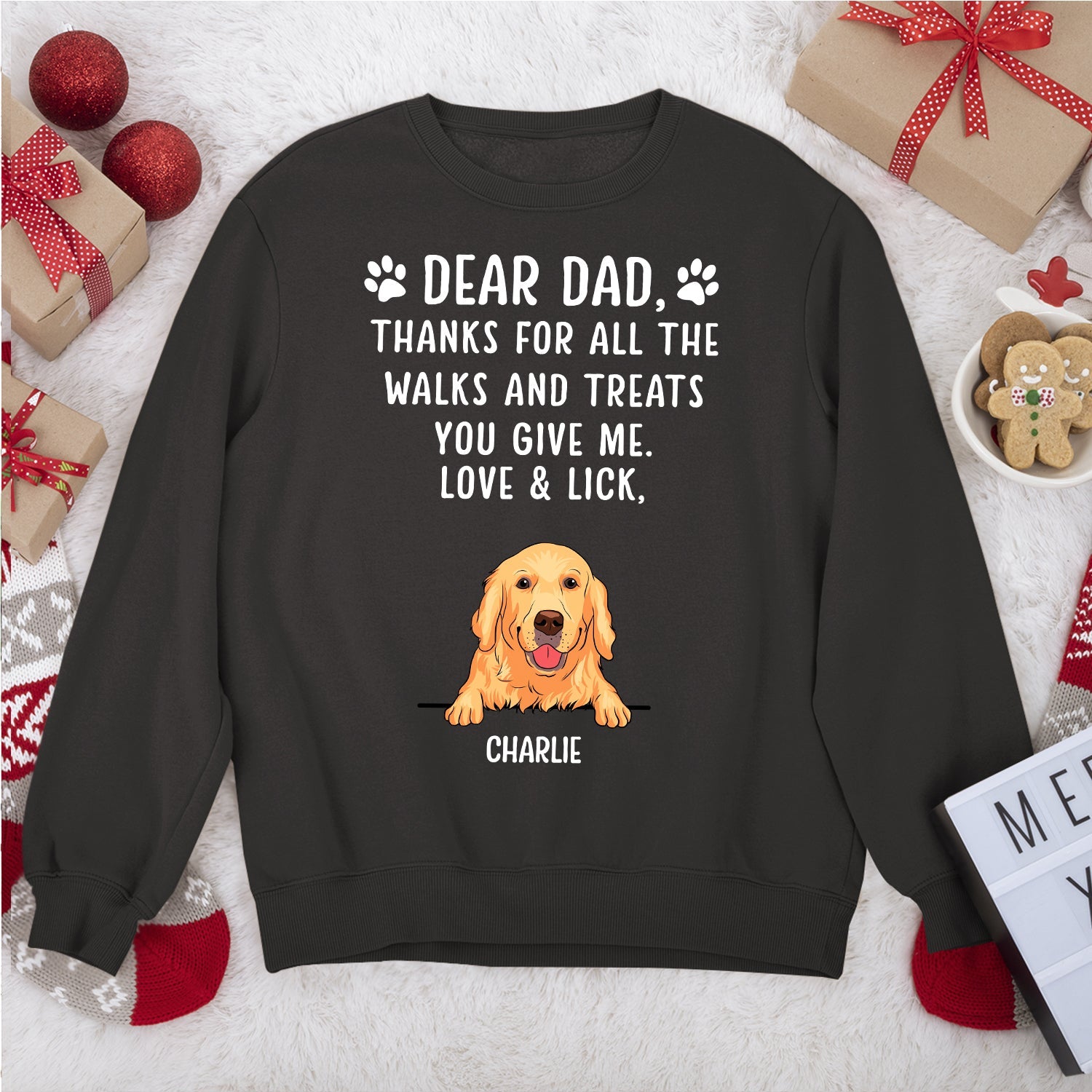 Personalized 'Thanks For All The Treats' Custom Sweatshirt - Ideal Gift for Pet Lovers