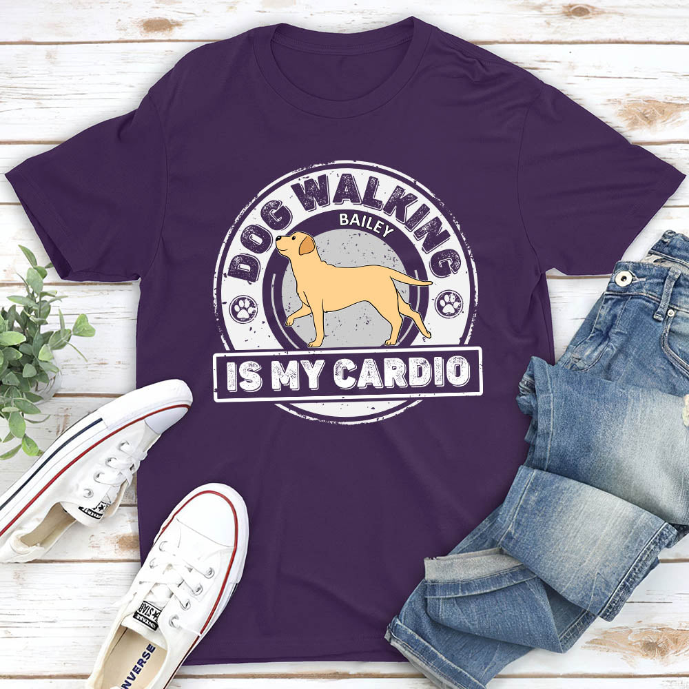 Personalized Cardio With Dog Unisex T - shirt: Ideal Gift for Pet Lovers