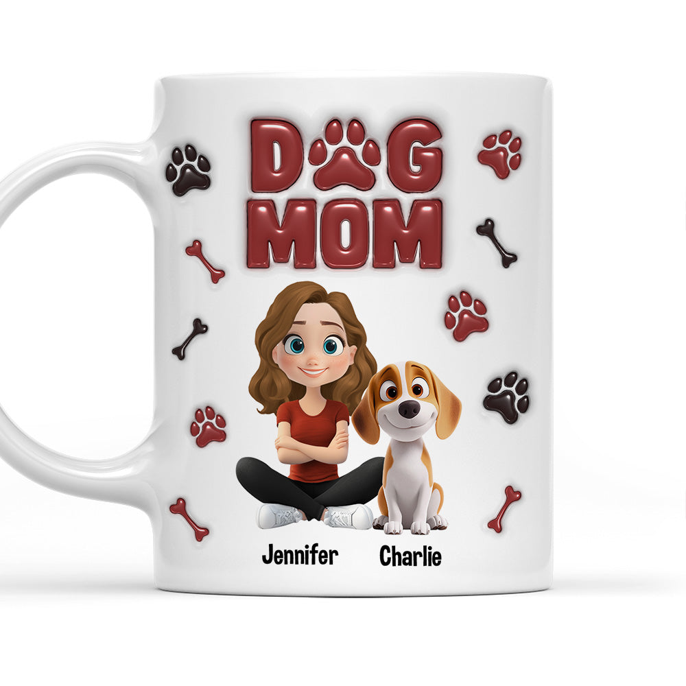 Customizable 3D Inflated Effect Personalized Mug for Dog Lovers