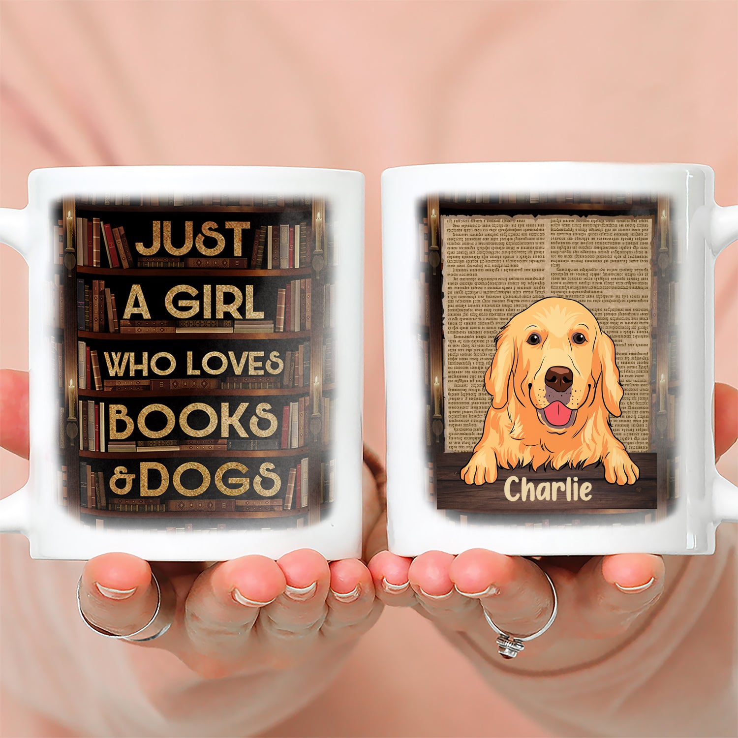 Just A Girl - Customizable Personalized Coffee Mug for Pet Lovers