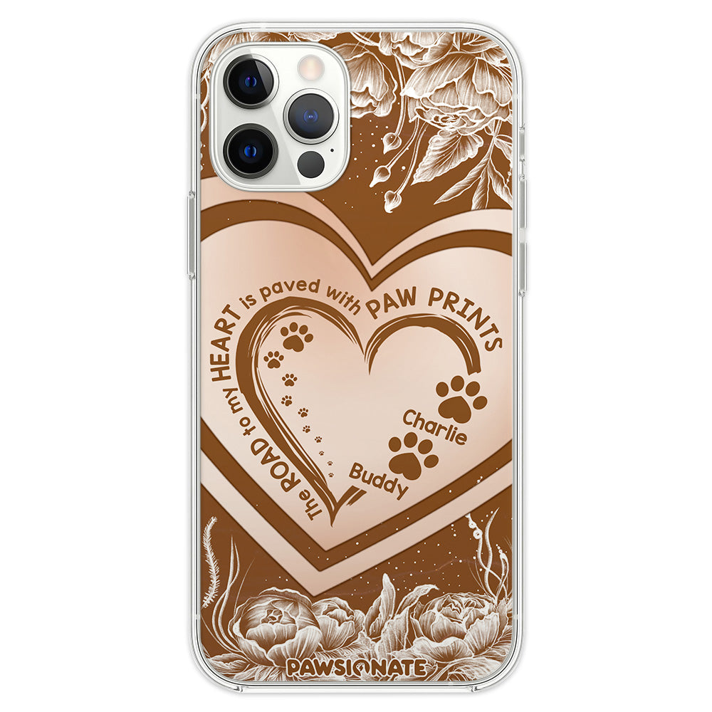 Personalized Road To Heart Flower Pet Phone Case