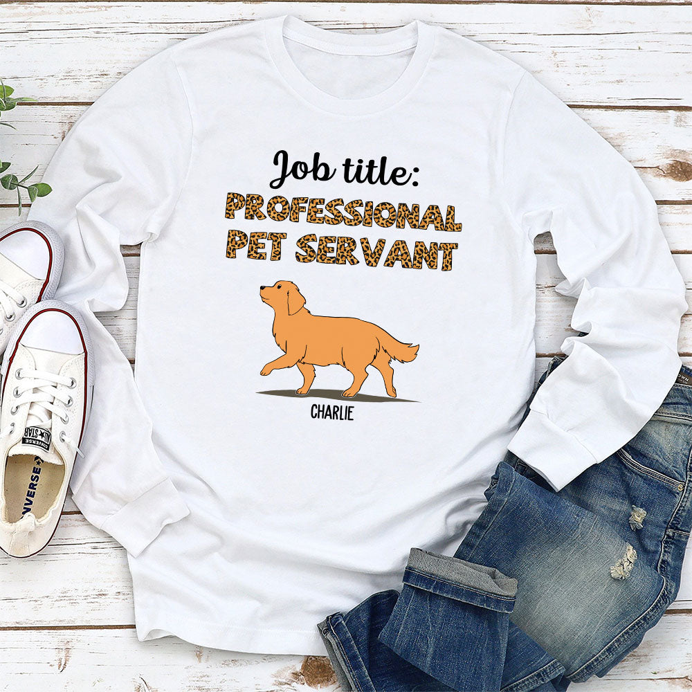 Customizable Professional Pet Lover Long Sleeve T - shirt