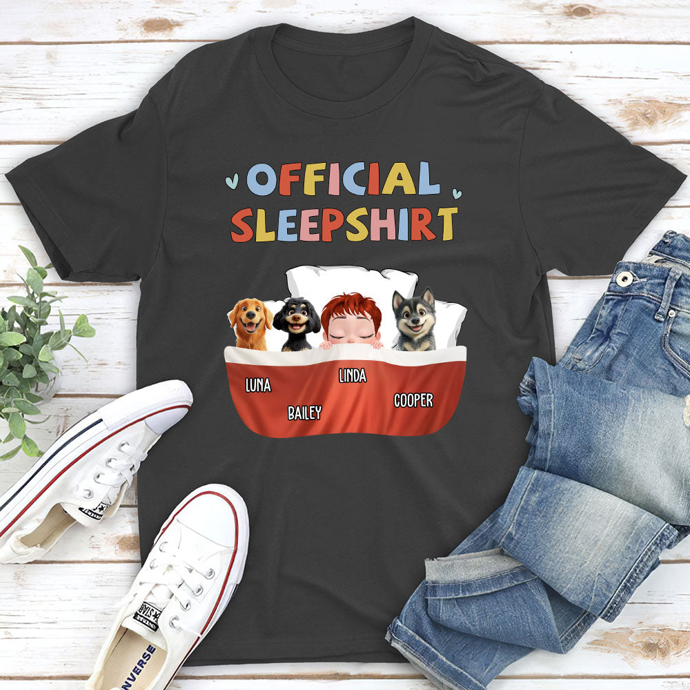 New Style Personalized Custom Unisex Sleeping Dog Sleepshirt - Ideal Gift for Pet Lovers