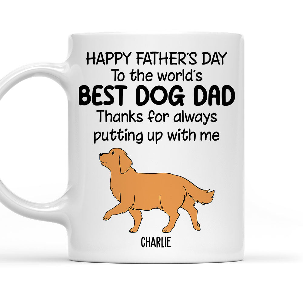 Personalized Custom Thanks For Putting Up Coffee Mug - Ideal Gift for Pet Lovers