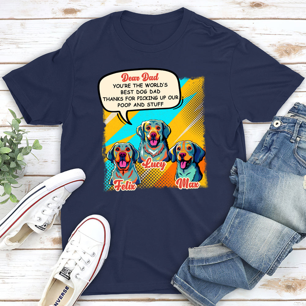 Personalized Pop Art 'The Best Mom' Unisex T-shirt - Ideal Gift for Pet Lovers