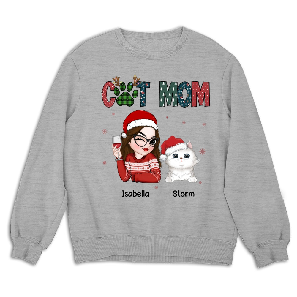 Personalized My Lovely Cat Mom Sweatshirt - Ideal Gift for Pet Lovers