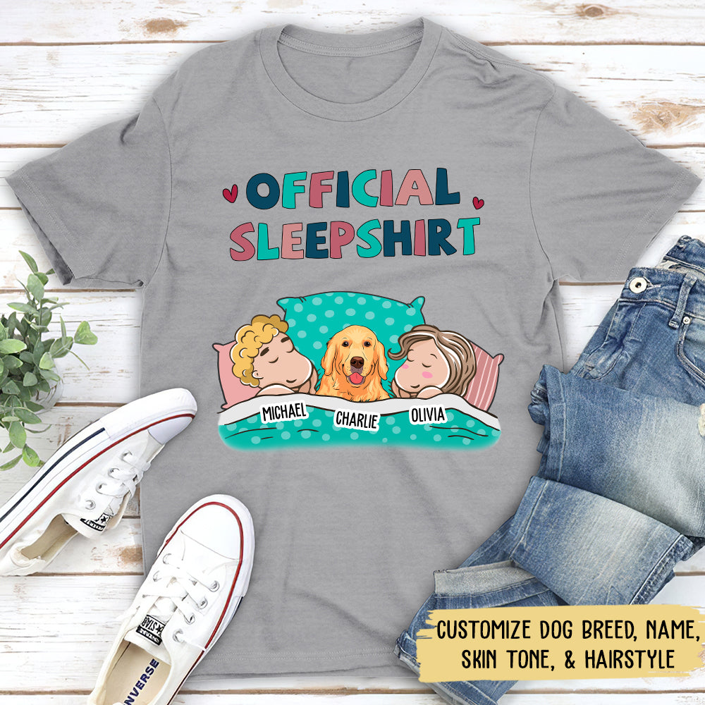 Personalized Custom Unisex Pet Sleepshirt for Couples - Ideal Gift for Pet Lovers