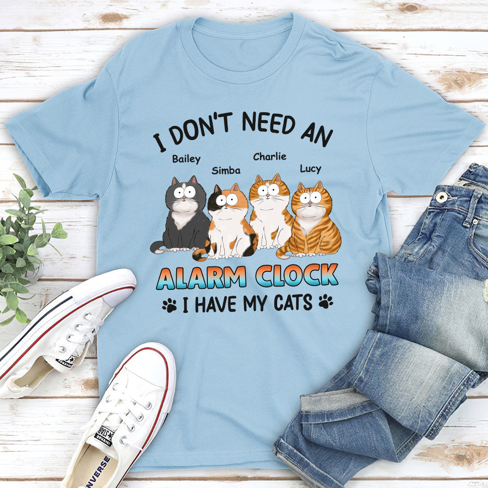 Personalized Unisex Alarm Clock Design T-shirt - Ideal Gift for Pet Lovers
