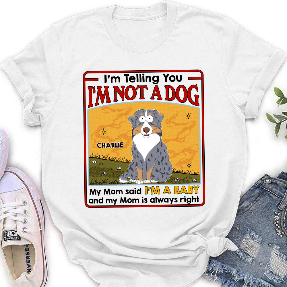 Personalized 'I Am A Baby' Women's T-shirt - Ideal Gift for Pet Lovers