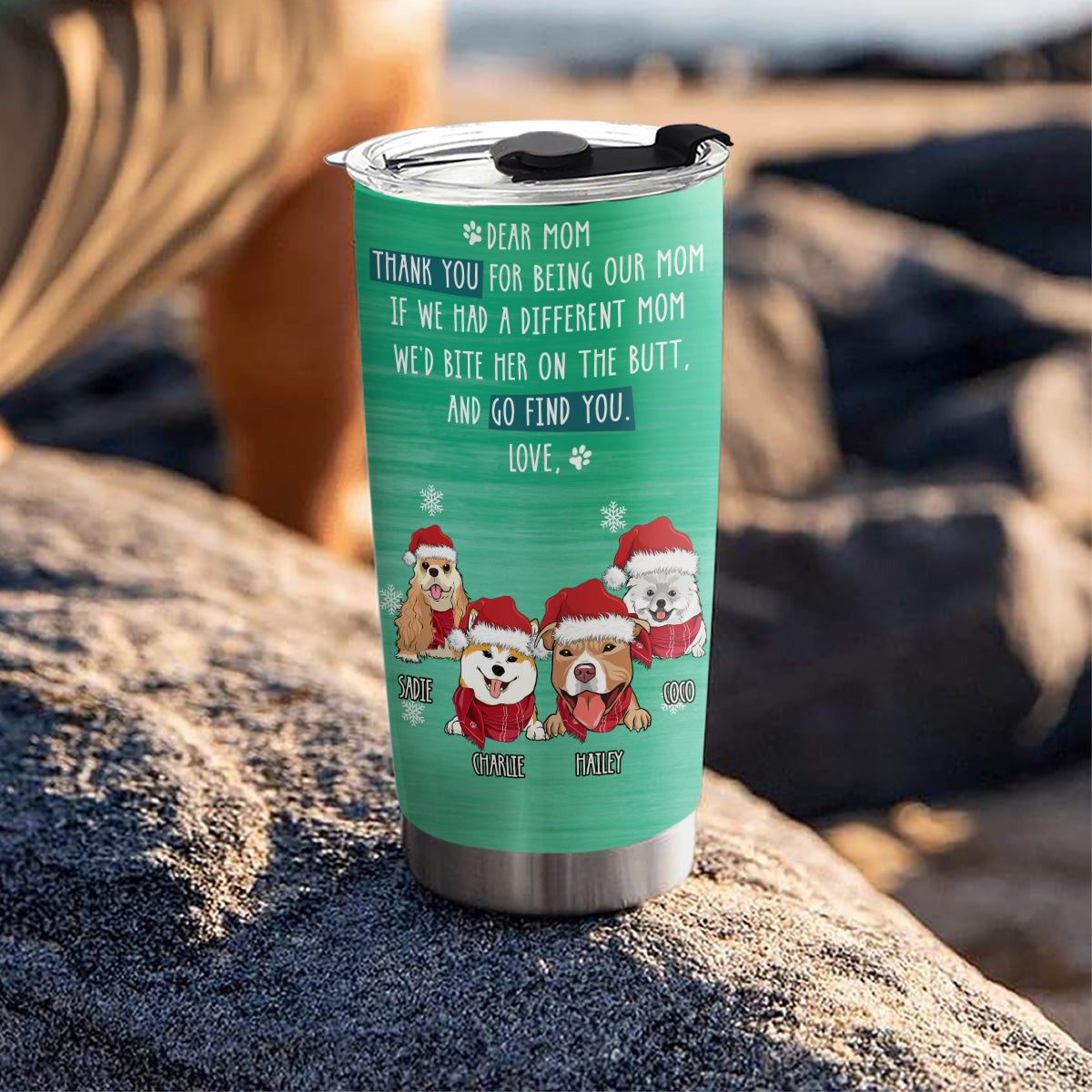 Personalized Go Find Your Dog - Themed Custom Tumbler for Dog - Loving Parents