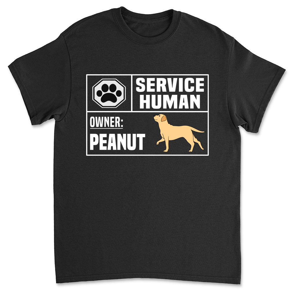 Service Human - Customizable Unisex Personalized T - shirt for Pet Lovers