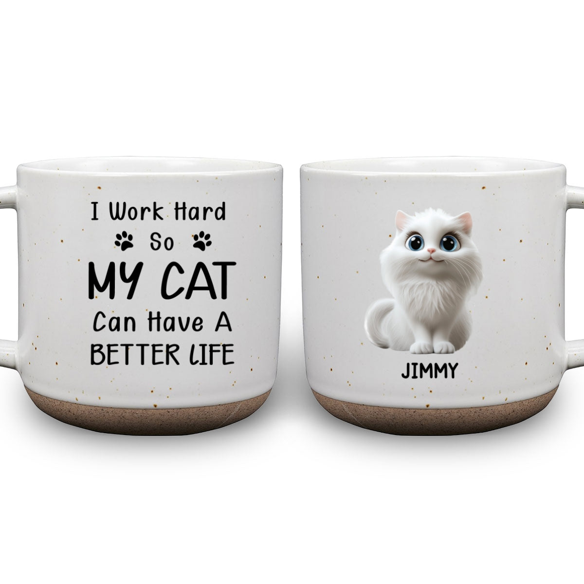 Personalized Custom Ceramic Mug for a Better Cat - Lover's Life