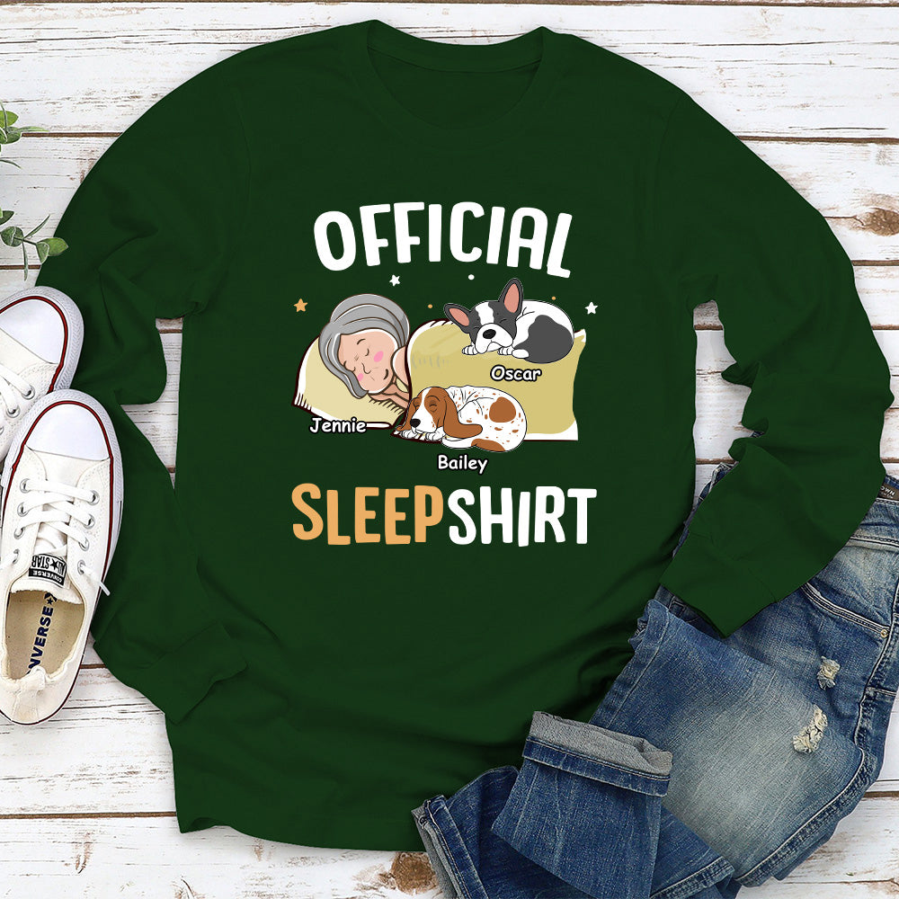 Adorable Personalized Custom Long Sleeve Sleepshirt for Pet Lovers