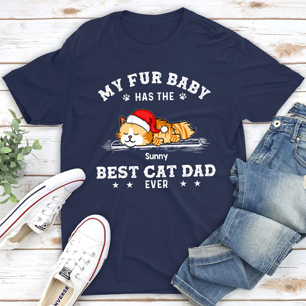 The Ultimate Personalized Custom Unisex Cat Dad T-shirt: Ideal Gift for Pet Lovers