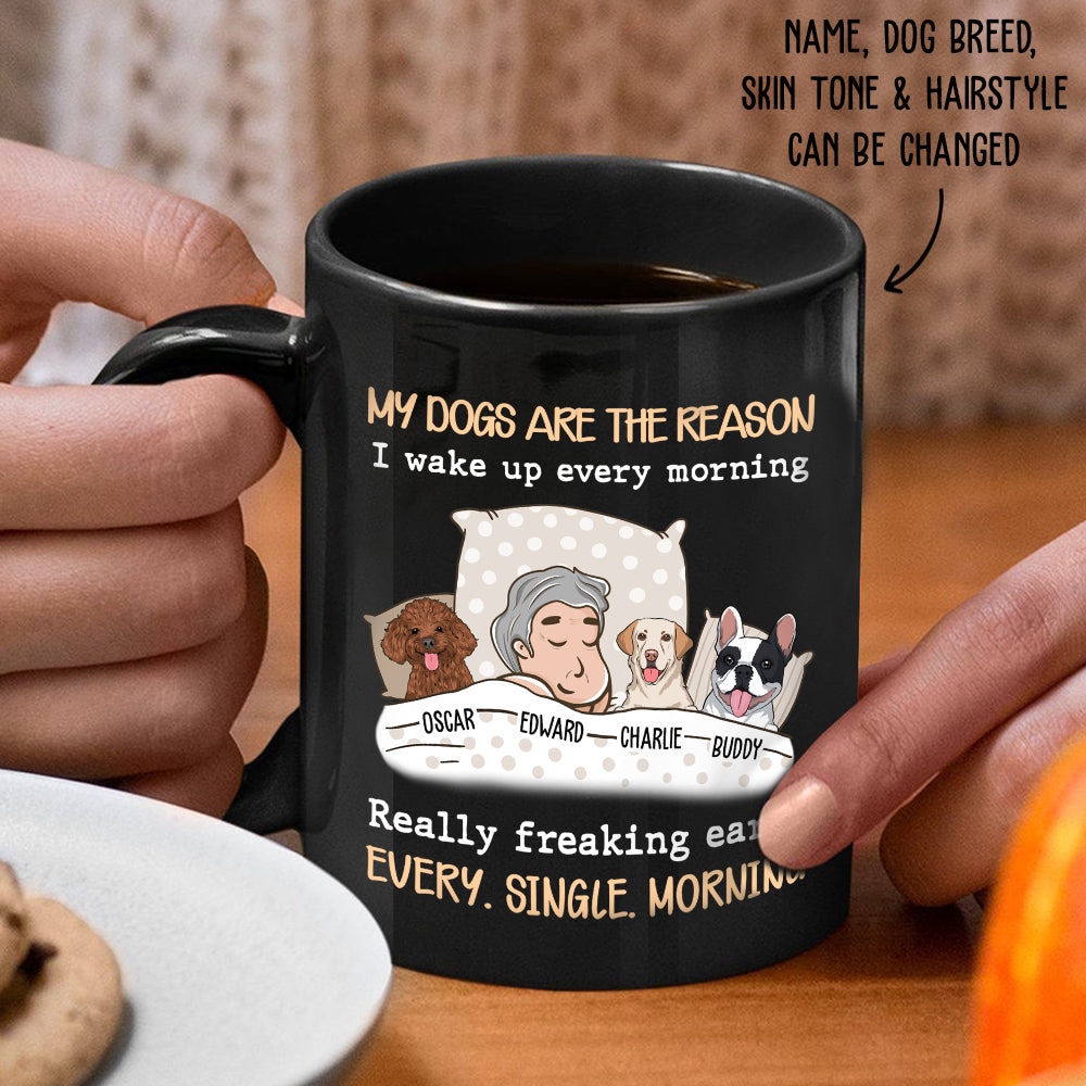 Personalized 'My Dog Is The Reason' Custom Coffee Mug - Ideal Gift for Pet Lovers