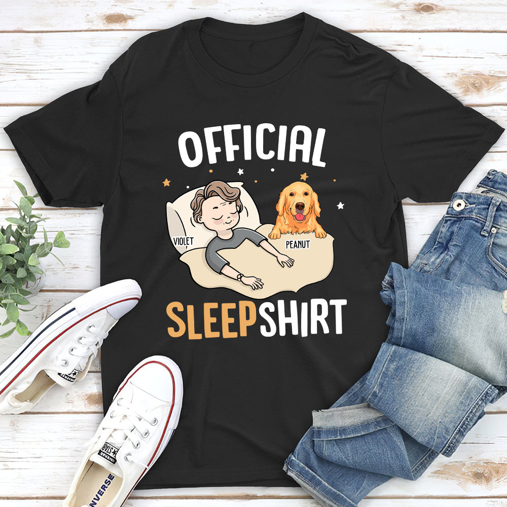 Personalized Unisex Sleep T-shirt - Ideal Gift for Pet Lovers