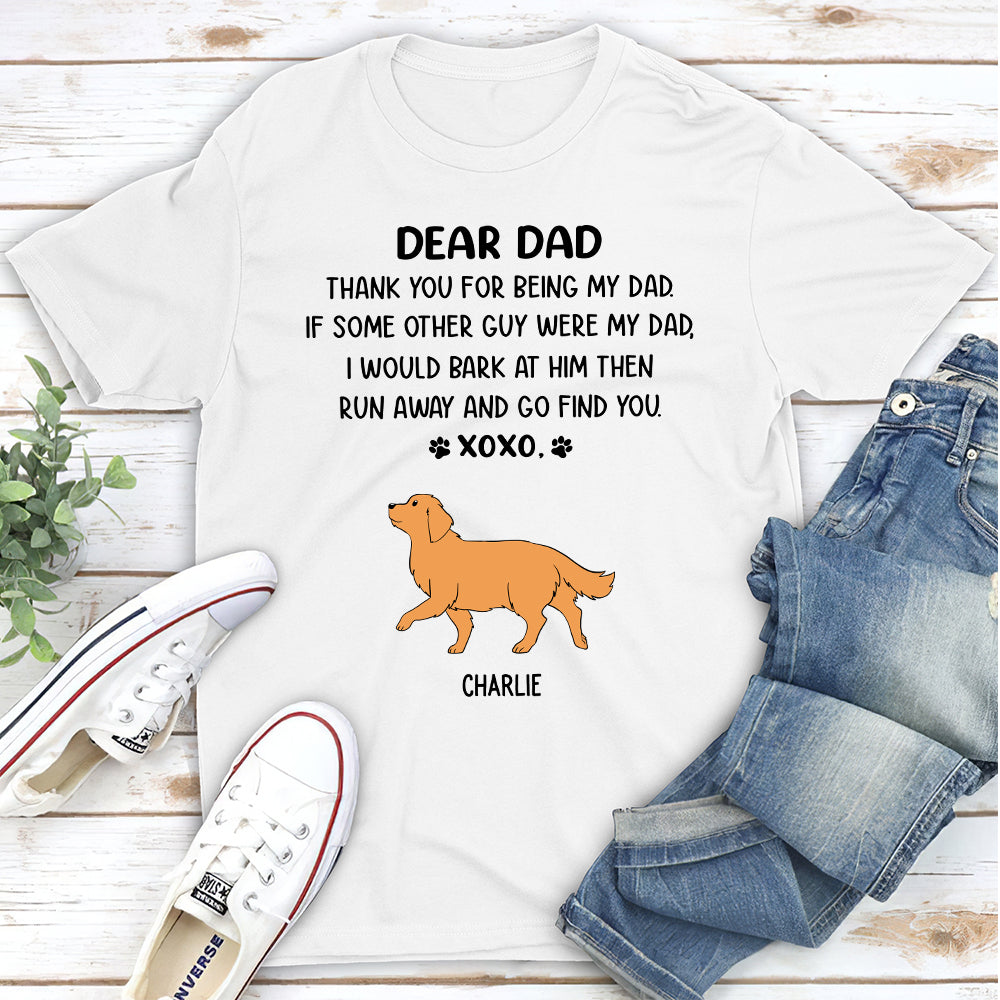 Dear Dad Xoxo - Customizable Unisex Personalized T-shirt for Pet Lovers
