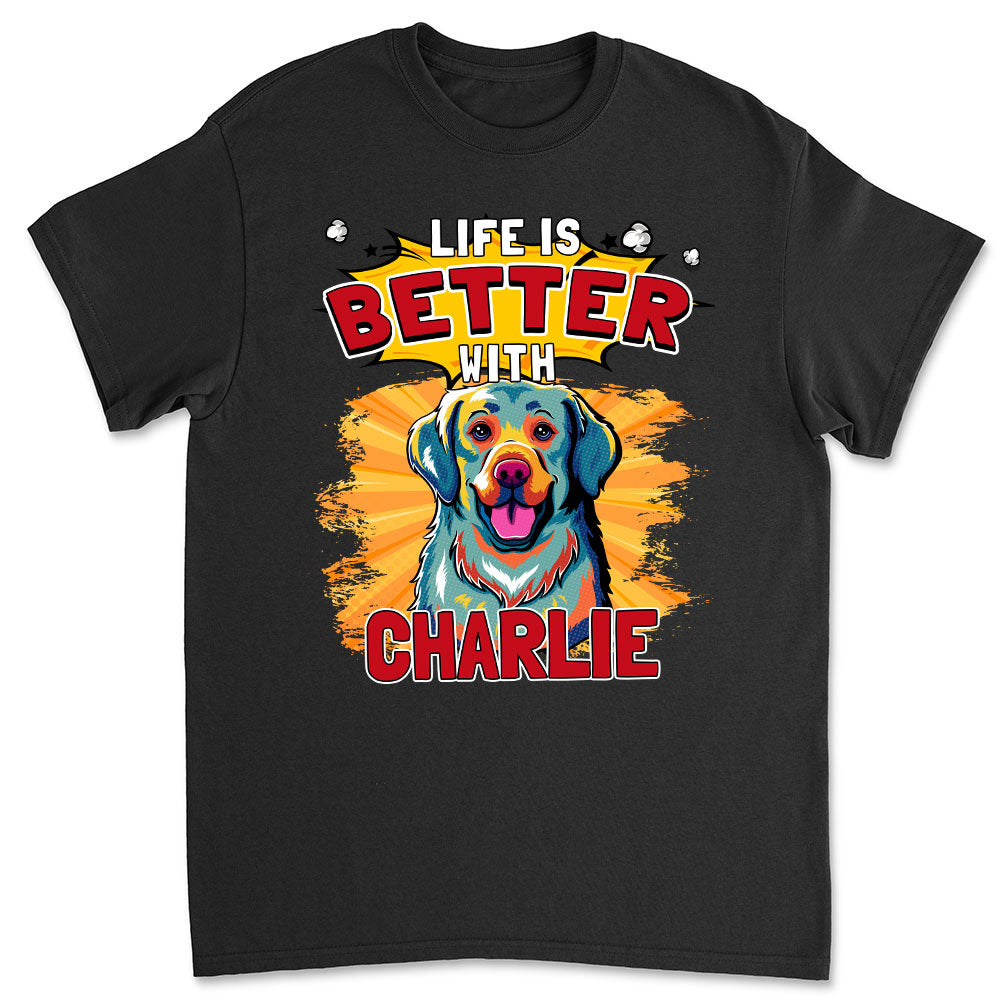 Personalized Popart Dog Unisex T-shirt - Ideal Gift for Pet Lovers