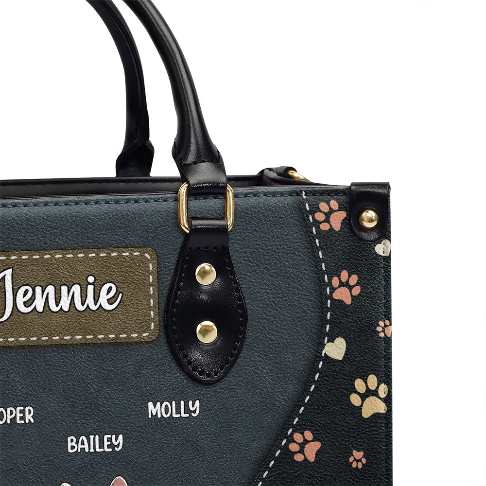 Personalized Custom Leather Handbag for Dog Moms - Show Your Love