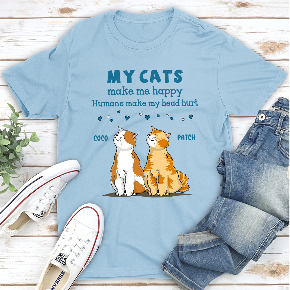Cats Bring Me Joy - Customizable Unisex Cat Lover T-shirt