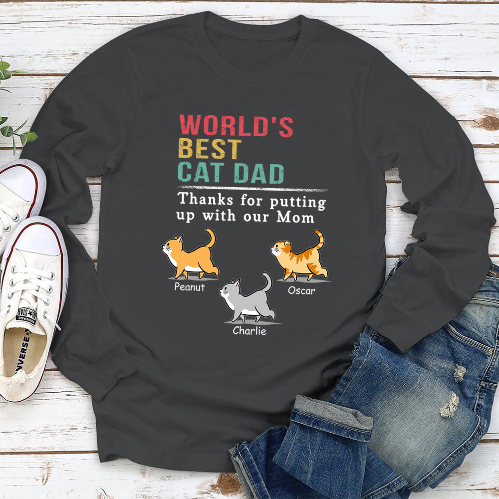 Customizable Cat Enduring Mom Long Sleeve T - shirt for Pet Lovers
