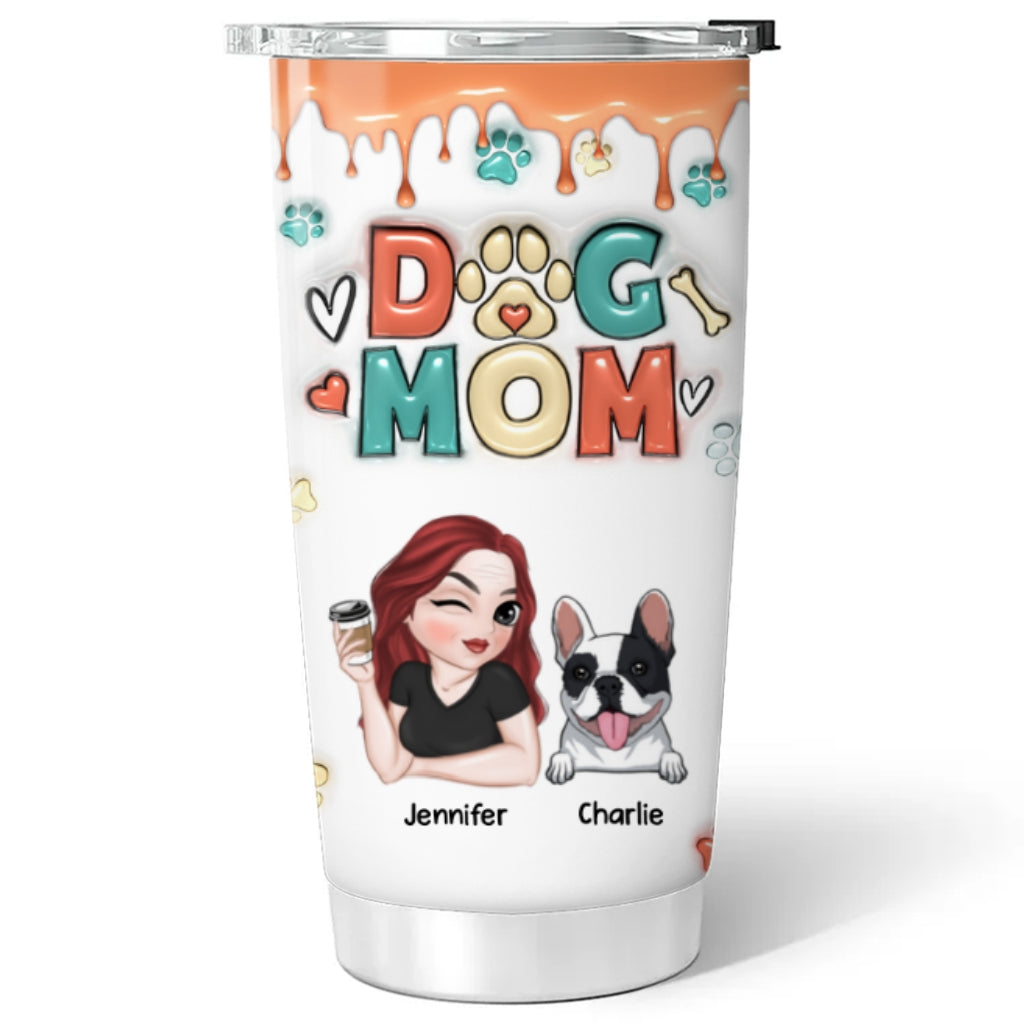 Customizable 3D Inflated Effect Tumbler for Dog Moms