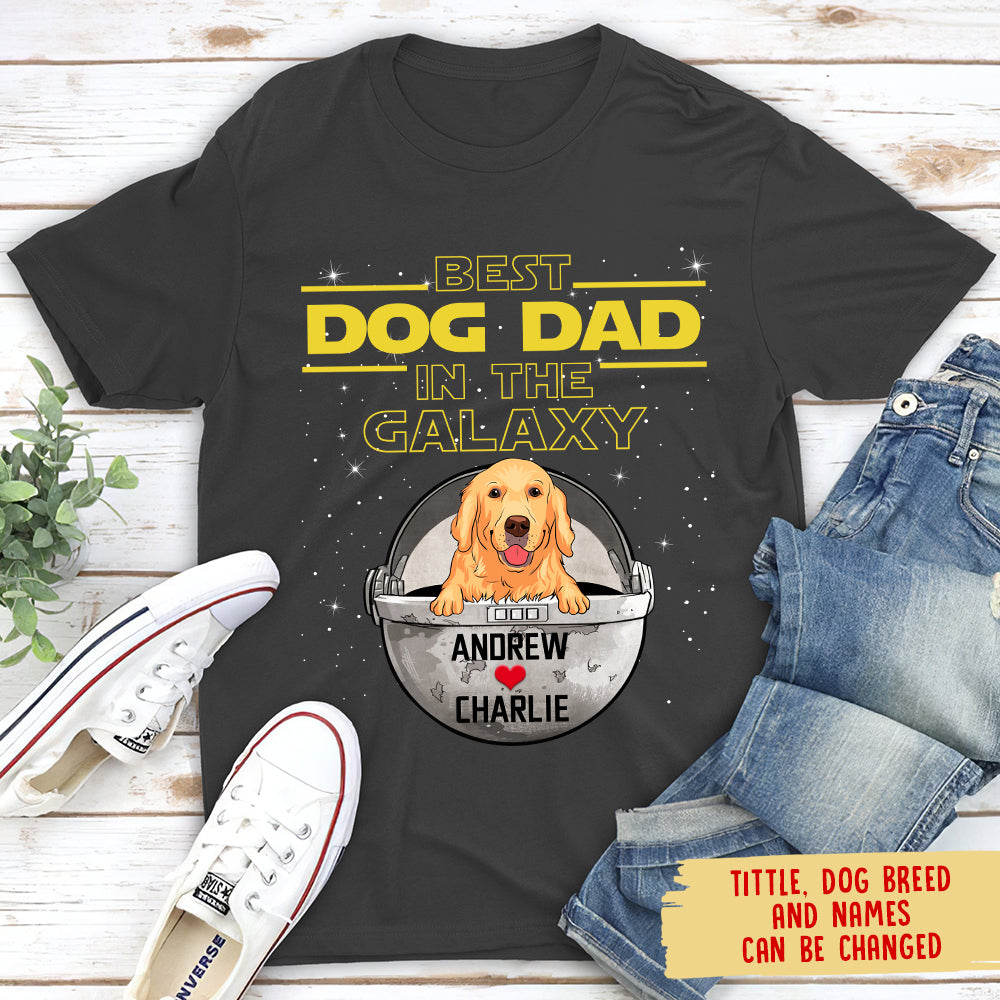 Galactic Best Dog Mom/Dad Personalized Premium T-shirt