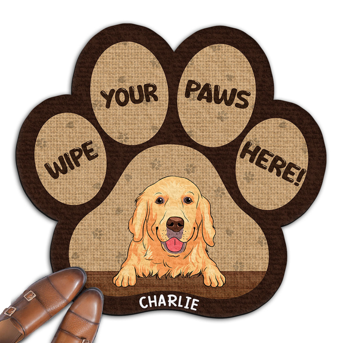 Personalized Pet Doormat - Wipe Your Paws Here