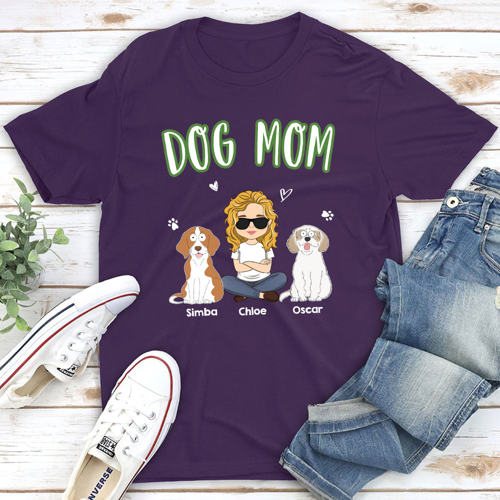 Personalized Custom Unisex 'A Dog Mom' T-shirt - Ideal Gift for Pet Lovers