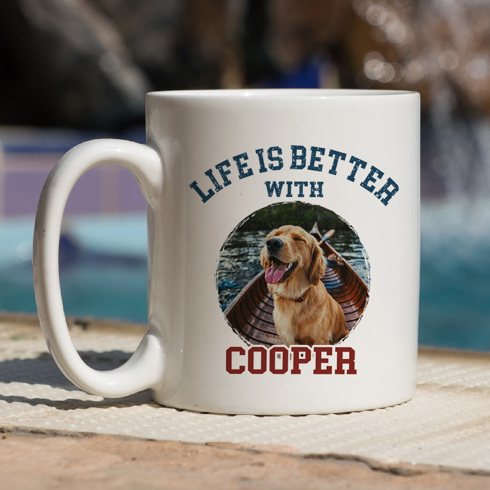 Retro Charm - Personalized Custom Coffee Mug for Pet Lovers