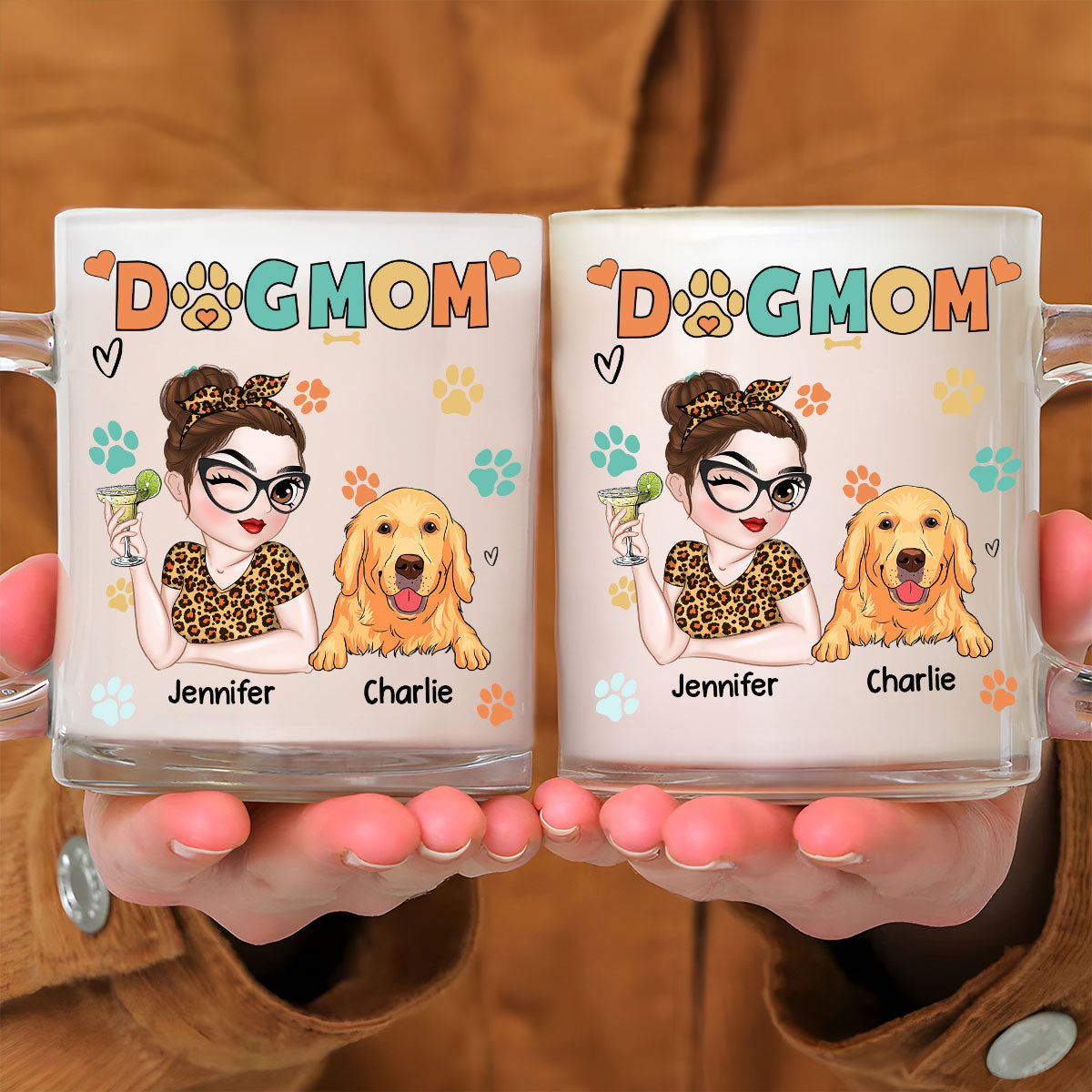 Personalized Custom Glass Mug for Dog Moms - A Lovely Keepsake