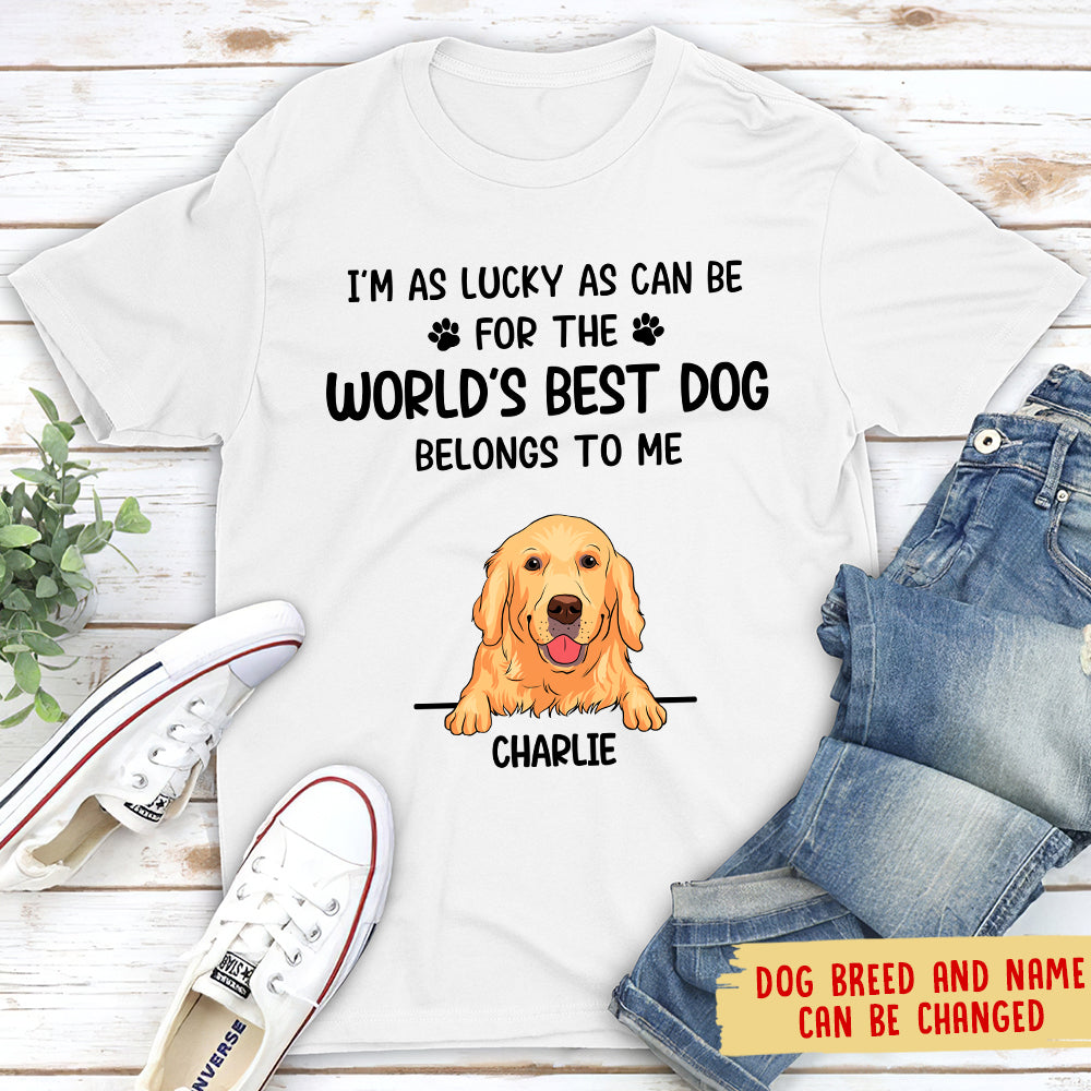 Lucky Personalized Custom Unisex T-shirt - Ideal Gift for Pet Lovers