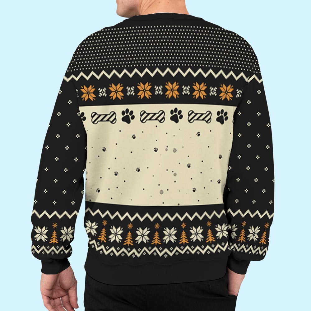 Smiling Dog - Customizable All-Over Print Personalized Sweatshirt for Dog Lovers