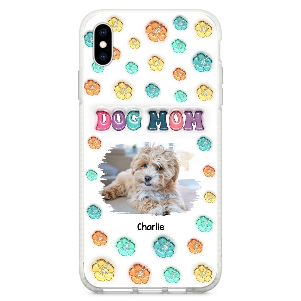 Customizable 3D Inflated Effect Dog Mom Summer Photo Personalized Phone Case