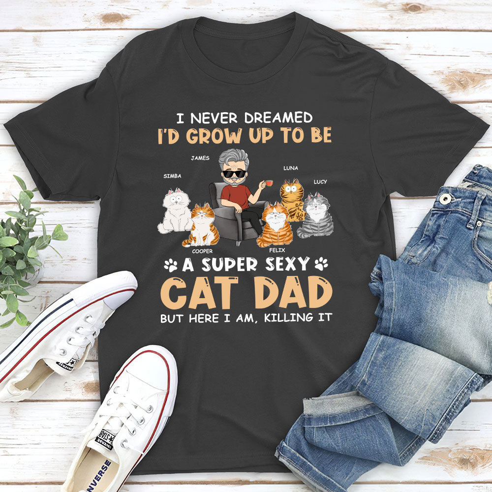 Sexy Personalized Custom Unisex T-shirt for Pet Lovers - Dad & Mom Style