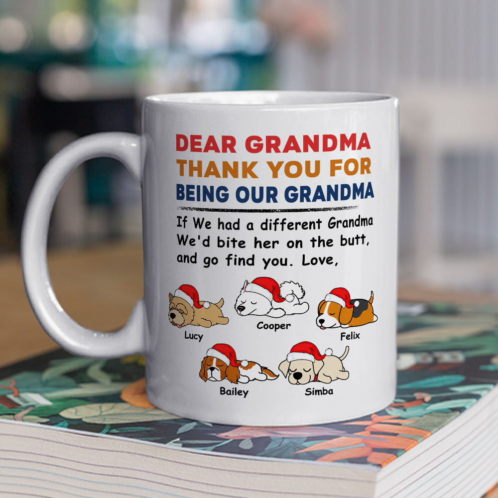 Personalized Bite The Butt Christmas Coffee Mug - Ideal Gift for Pet Lovers