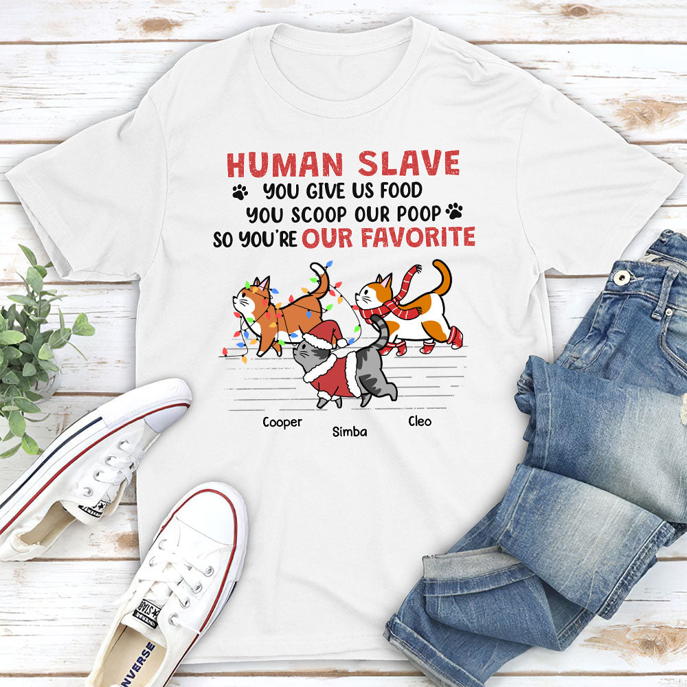 Hooman Give Me Food - Customizable Unisex Personalized T - shirt for Pet Lovers