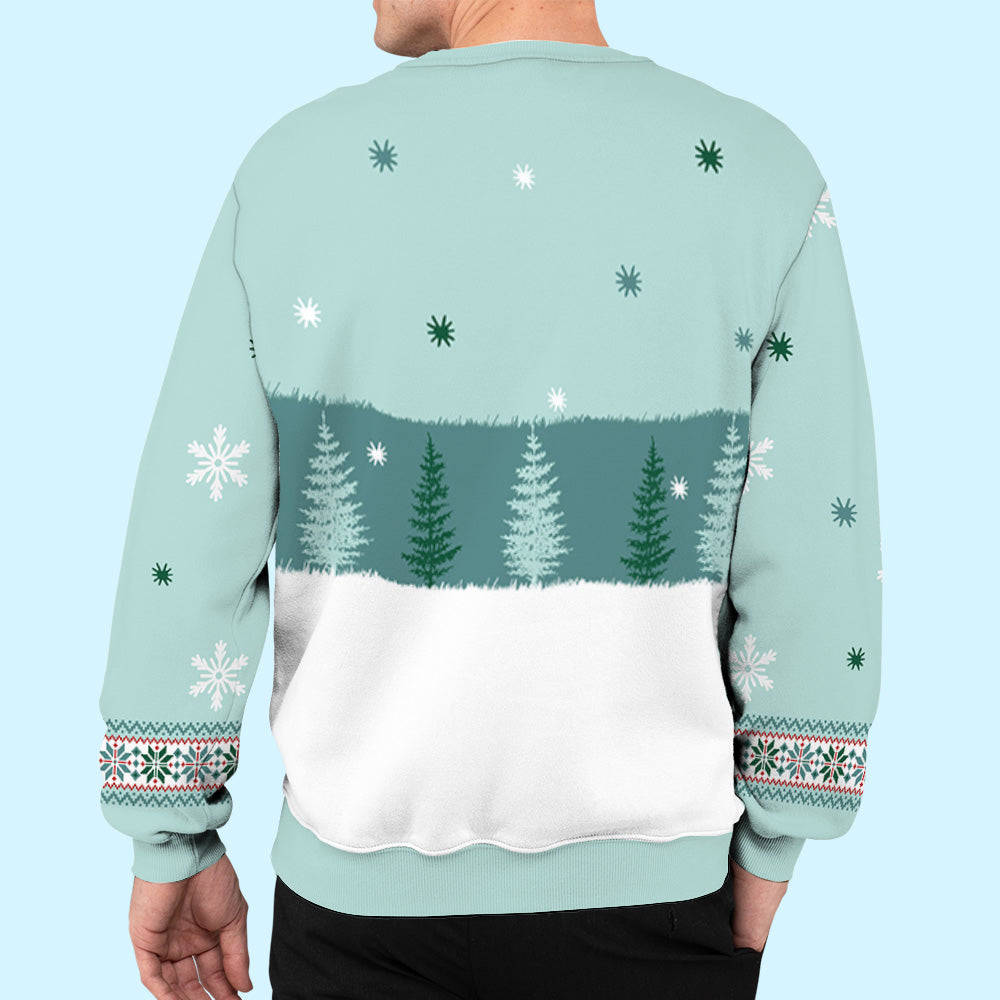 Customizable All-Over Printed Dog Parents Mint Sweatshirt - Ideal Gift for Dog Lovers