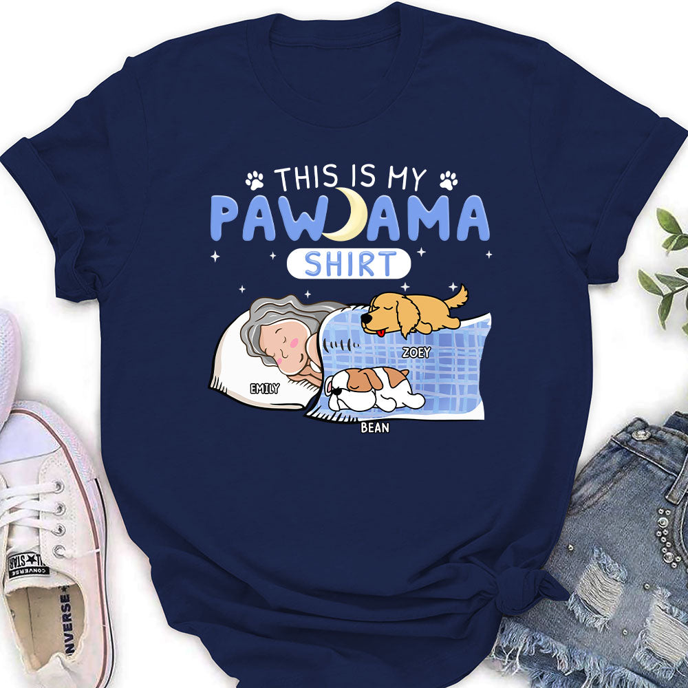 Holiday Personalized Custom Women's Pajama T-shirt - Ideal for Pet Lovers
