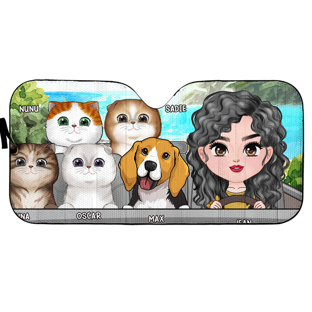 I Must Go - Customizable Personalized Car Sunshade for UV Protection