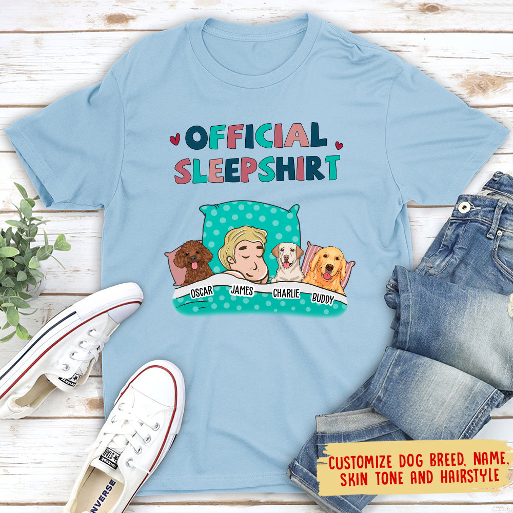 Customizable Dog Lover's Unisex Sleepshirt T-shirt
