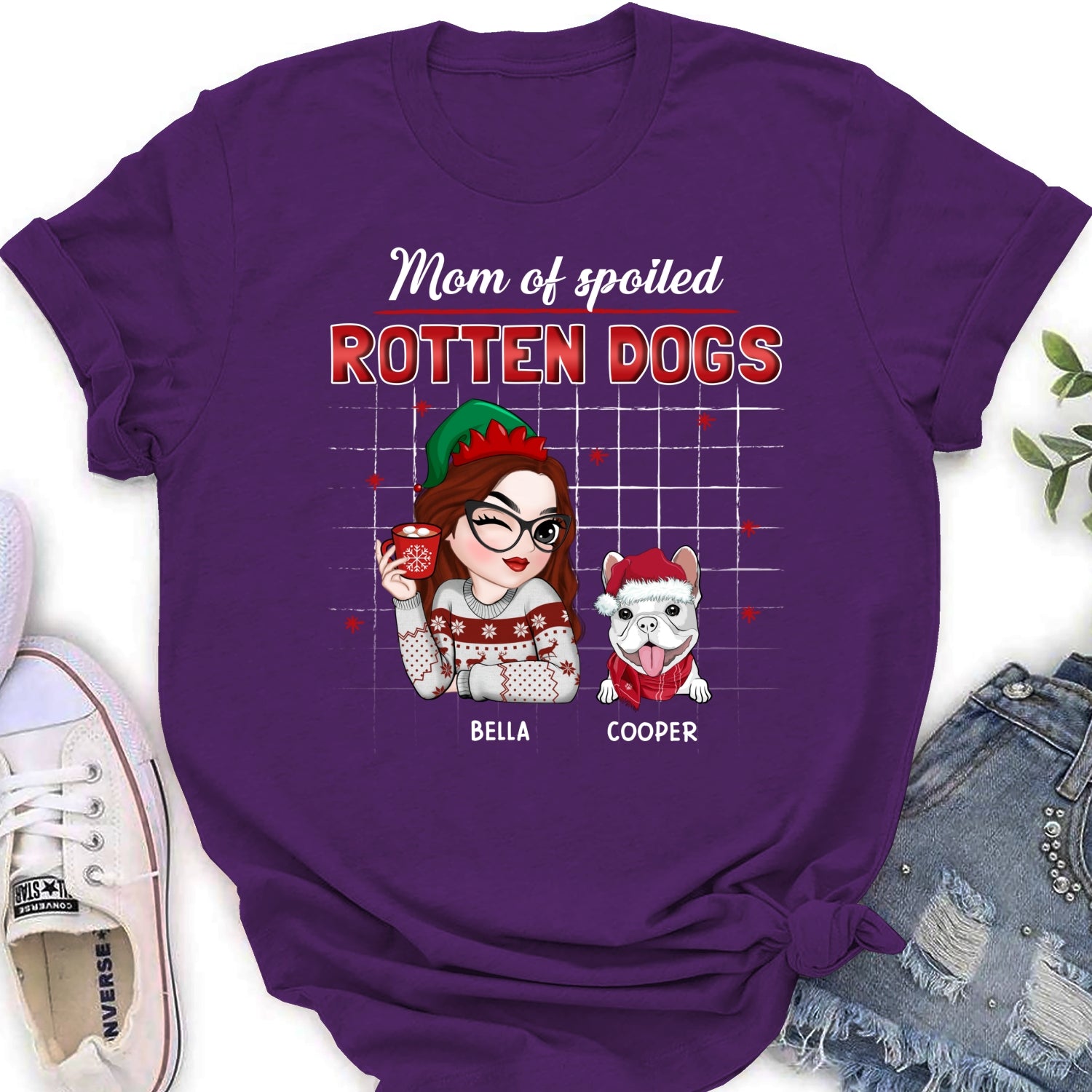 Best Dog Dad and Mom - Customizable Personalized Women's T-Shirt for Pet Lovers